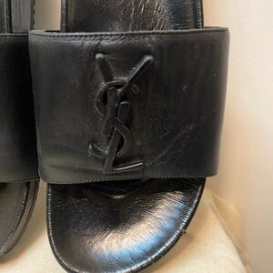 YSL Monogram Leather slides - 38